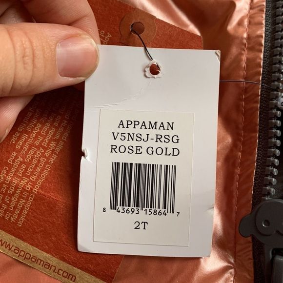 [APPAMAN] “Rose Gold” Bomber Jacket - Size 2T NWT - Picture 5 of 7